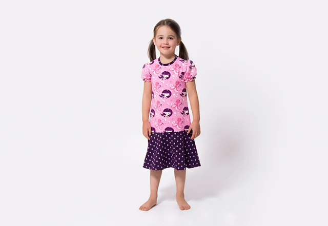 Schnittmuster Kinderkleid selber nähen mit Jersey Schnittmuster Kinderkleid selber nähen mit Jersey