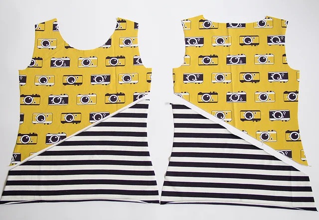 Shirt mit schräger Teilung nähen