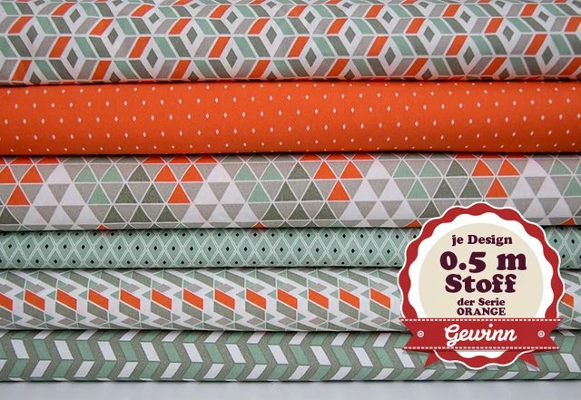 pattydoo Stoffe Geometric Fever ORANGE