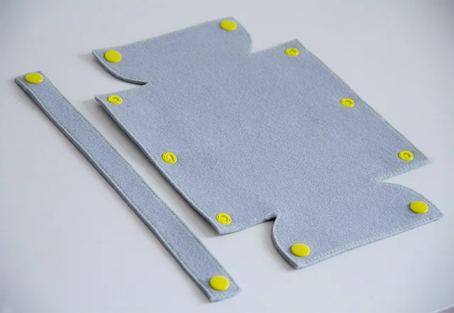 Nähanleitung: Filz-Osterkorb mit Kam Snaps zusammenstecken