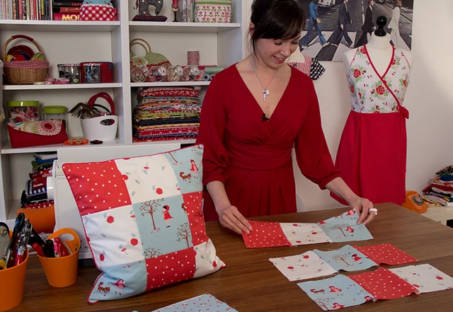 Patchwork-Kissen Nähanleitung