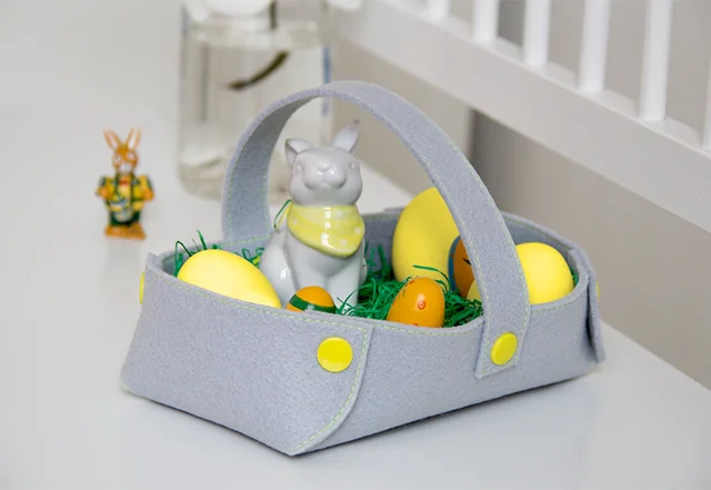 Nähanleitung: Filz-Osterkorb selber machen