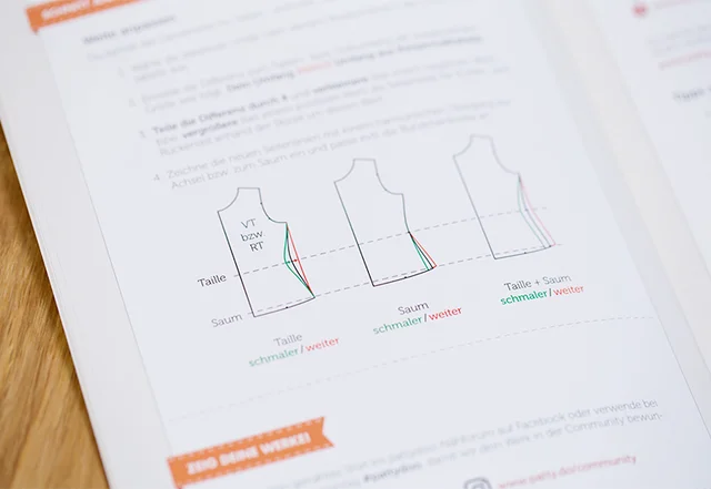 pattydoo Papierschnittmuster Detail