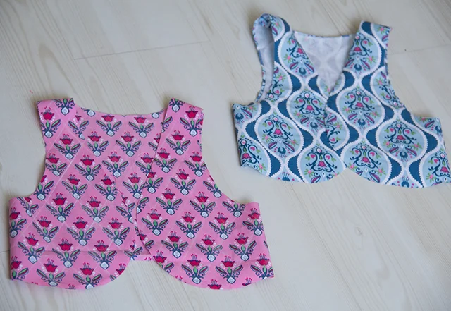 Schnittmuster kostenlos Steppweste Innen und Außenteil