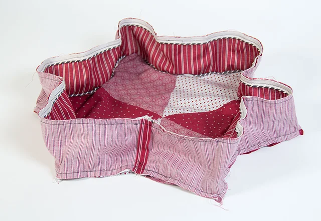 Nähanleitung Sternkissen Seitenteil mit Paspel 