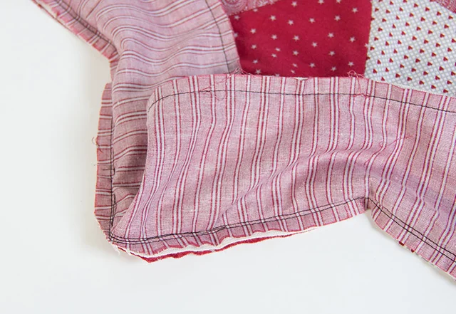 Nähanleitung Sternkissen Seitenteil Nahtzugabe kürzen