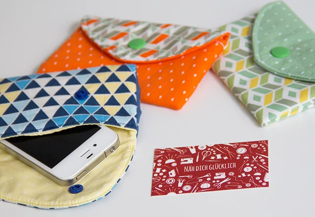 Schnittmuster Handytasche selbst genäht Schnittmuster Handytasche selbst genäht