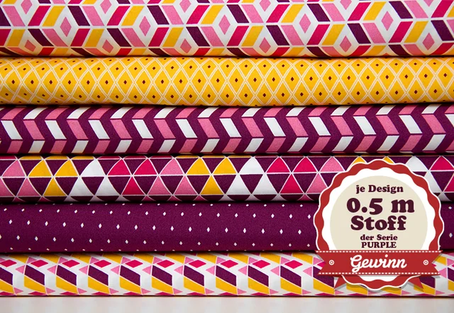 pattydoo Stoffe Geometric Fever PURPLE
