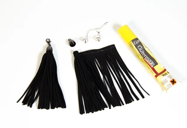 Quaste Anhänger basteln