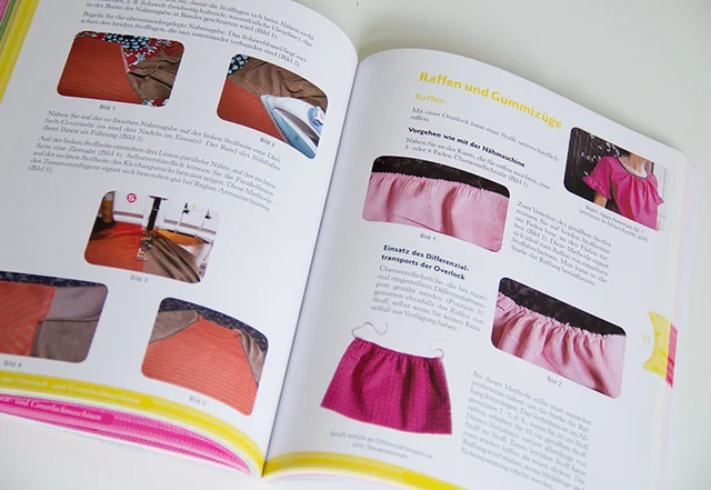 Raffung mit der Overlock-Maschine