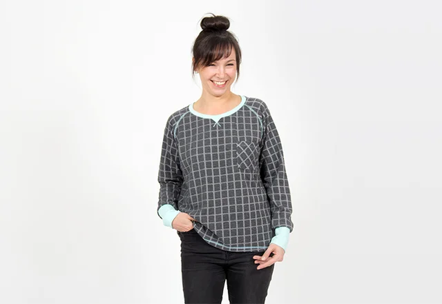Raglanshirt Frauen Schnittmuster einfach selber nähen