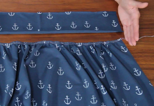 Rock kräuseln Raffung