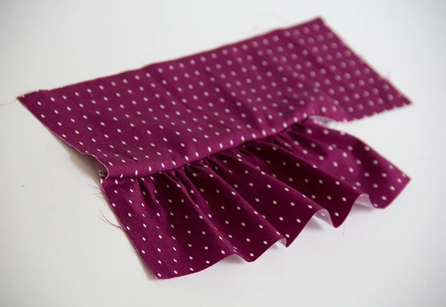 Kräuselung mit dem Ruffler nähen