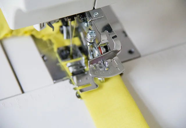 Nähmaschinen-Ruffler Einstellung