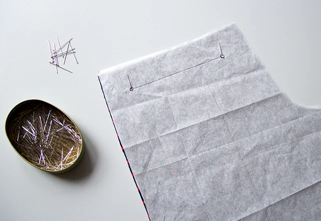 Schnittmuster Markierung übertragen