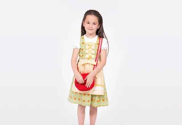 Schnittmuster Dirndlkleid Mädchen Tasche selber nähen Nähanleitung
