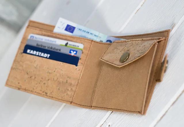 Schnittmuster Geldbeutel SnapPap Korkstoff Nähanleitung