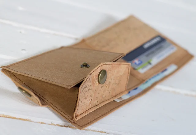 Schnittmuster Geldbeutel SnapPap Korkstoff selber nähen