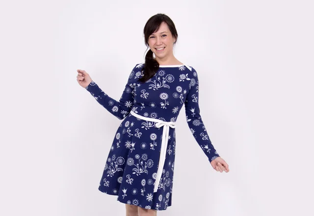 Schnittmuster Kleid Ella Jerseystoff pattydoo