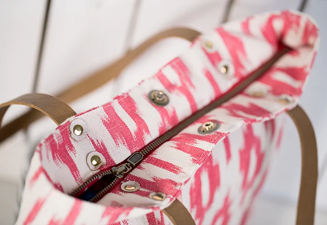 Schnittmuster Shopper Tragebeutel Reissverschluss selber nähen