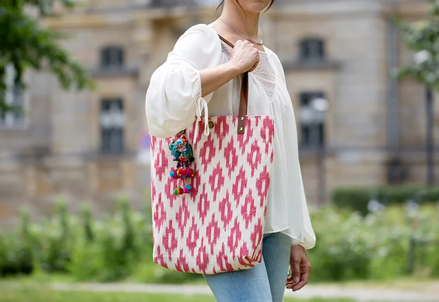 Schnittmuster Shopper Tragetasche Schultertasche selber nähen