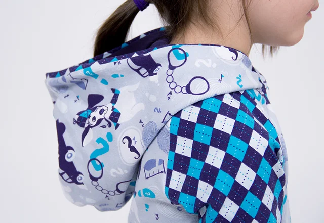Schnittmuster Kindershirt mit Kapuze