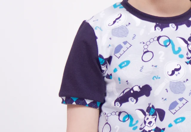 Schnittmuster Kindershirt kurze Ärmel Schnittmuster Kindershirt kurze Ärmel