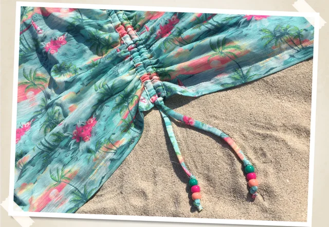 Shirt Tunnelzug Perlenband nähen Anleitung