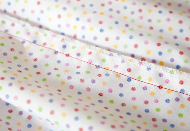 Smok-Kleid Rückennaht zusammennähen