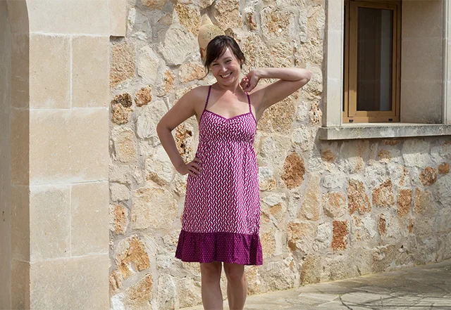Sommerkleid Geomuster Sommerkleid Geomuster