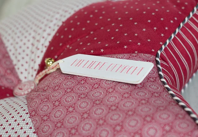 Sternkissen kostenloses Schnittmuster mit Anhänger