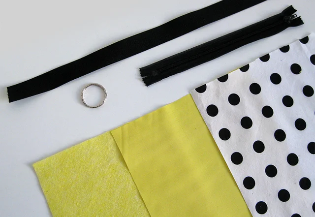 Stoffe Reissverschluss Schlüsselring und Gurtband