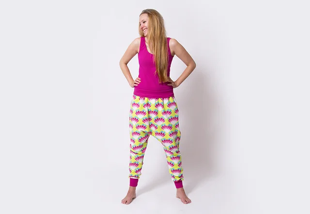 Schnittmuster Pumphose für Erwachsene nähen lernen mit Videoanleitung