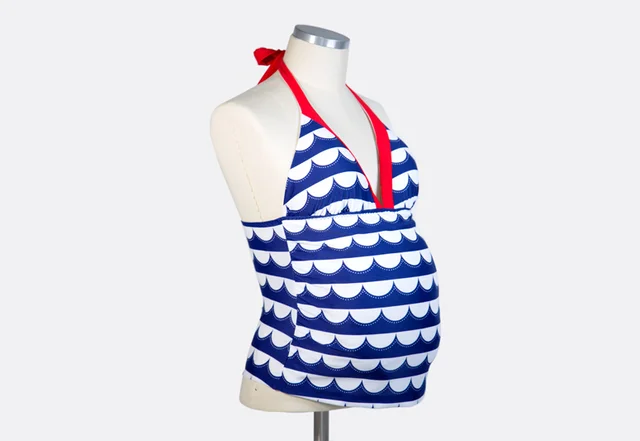 Tankini Bademode nähen Raffung Schwangerschaft Tankini Bademode nähen Raffung Schwangerschaft