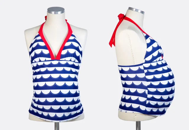 Tankini Bademode nähen Umstandsmode Schwangerschaft Tankini Bademode nähen Umstandsmode Schwangerschaft