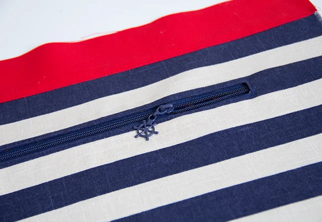 Tasche Vorderteil mit Streifen