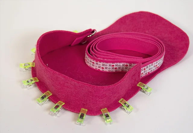 Taschenseitenteile zusammen nähen