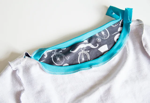 U-Boot Ausschnitt Bünchen annähen