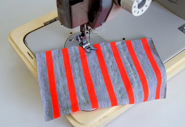 Jersey mit der Nähmaschine nähen