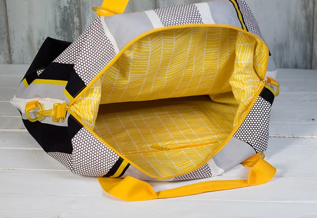 Weekender Reisetasche Schnittmuster viel Stauraum Innentasche