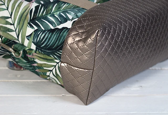 Weekender Schnittmuster Tasche selber nähen Boden Kunstleder