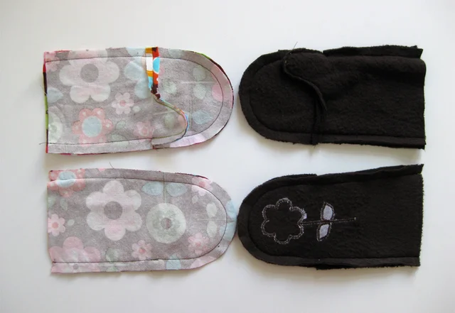 zusammen genähte Innen und Aussenteile