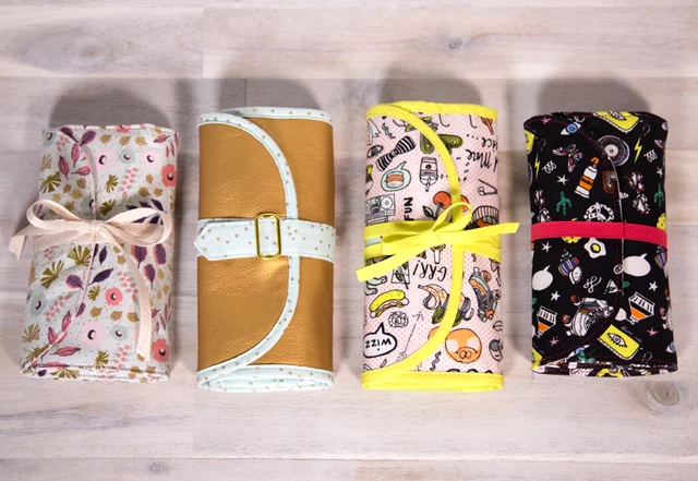 Schnittmuster Rollmäppchen Wickeltasche