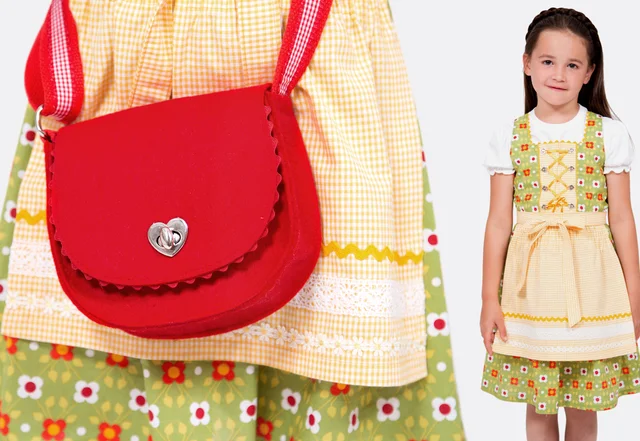 Nähanleitung Dirndlschürze Kinderkleid "Leni"
