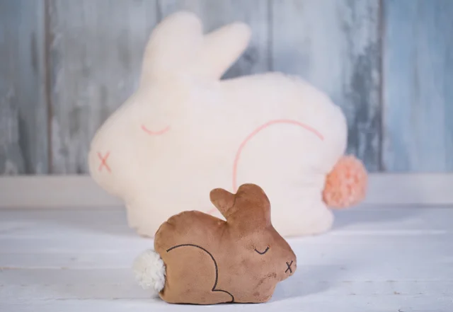 Nähanleitung Schnittmuster Hasenkissen