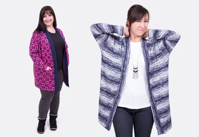 Schnittmuster Cardigan selber nähen Schnittmuster Cardigan selber nähen