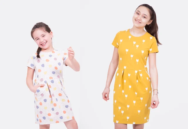 Schnittmuster Tulpenkleid für Kinder und Teens