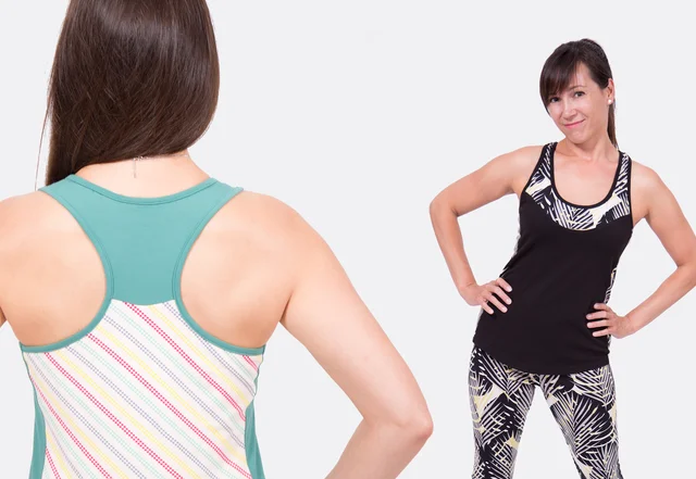 Schnittmuster Tanktop Kate mit Racerback