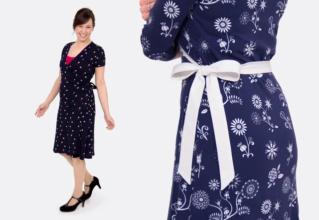 Schnittmuster Wickelkleid selber nähen Schnittmuster Wickelkleid selber nähen