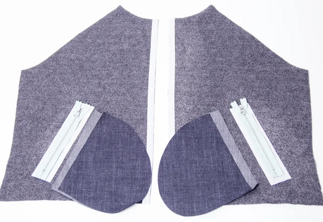 Schnittteile RV-Taschen Blousson